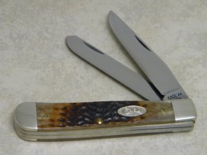 Case XX USA 2 Dot (1988) Bone 6254 Carbon Steel Trapper Knife 