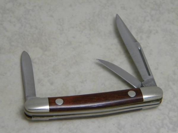 Western USA Stainless Wood W244 Small Stockman Knife Western USA Stainless Wood W244 Small Stockman Knife
