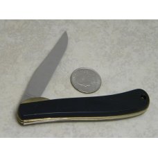 Remington UMC Ireland Stainless Black Linerlock Slimline Trapper Knife Remington UMC Ireland Stainless Black Linerlock Slimline Trapper Knife