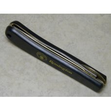Remington UMC Ireland Stainless Black Linerlock Slimline Trapper Knife Remington UMC Ireland Stainless Black Linerlock Slimline Trapper Knife