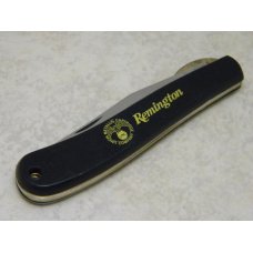 Remington UMC Ireland Stainless Black Linerlock Slimline Trapper Knife Remington UMC Ireland Stainless Black Linerlock Slimline Trapper Knife
