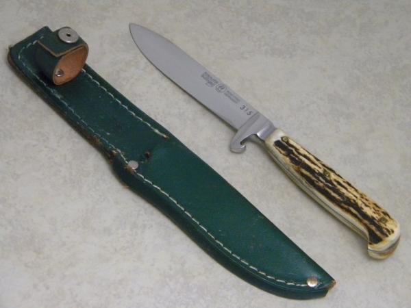 Kissing Crane Rob Klaas Rostfrei Solingen Germany Genuine Stag 315 Fixed Blade Sheath Knife