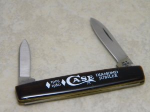 Case XX Stainless USA 1905-1980 Diamond Jubilee 75th Anniversary Tortoise Shell 278 Pen Knife