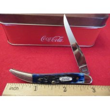 Case XX Coca-Cola Blue Bone Tiny Texas Toothpick Pattern # 610096 SS Case XX Coca-Cola Blue Bone Tiny Texas Toothpick Pattern # 610096 SS