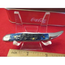 Case XX Coca-Cola Blue Bone Tiny Texas Toothpick Pattern # 610096 SS Case XX Coca-Cola Blue Bone Tiny Texas Toothpick Pattern # 610096 SS