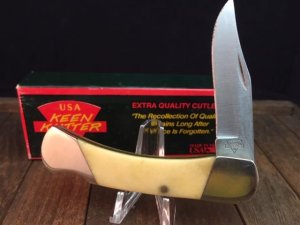 Keen Kutter By Bear Natural Bone Lockback Model KK 605SB