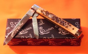 Queen Cutlery Doctors/Physicians Pocket Knife w Great Stag Handles & Box -SMKW Viewers Club 1 of 150