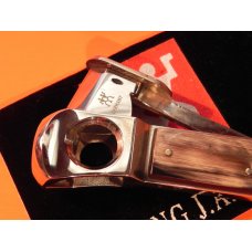 Vintage J A Henckels Cigar Cutter / Cigar Box Tool with Buffalo Horn? Handles - NM - RARE ONE Vintage J A Henckels Cigar Cutter / Cigar Box Tool with Buffalo Horn? Handles - NM - RARE ONE