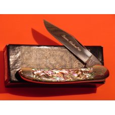 Queen Cutlery #41 Copperhead Pocket Knife w/ Great Abalone Handles! Queen Abalone #41 Blade Etch Queen Cutlery #41 Copperhead Pocket Knife w/ Great Abalone Handles! Queen Abalone #41 Blade Etch