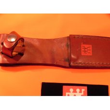 J A Henckels Fixed Blade Hunter knife HK501 w Deer Stag Handles +Gold Scroll & Black Bear Blade Etch J A Henckels Fixed Blade Hunter knife HK501 w Deer Stag Handles +Gold Scroll & Black Bear Blade Etch