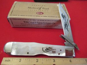 Case XX Pearl Silver Script  Cheetah, Made For Palmetto Cutlery Club Pattern # 8111 1/2 SS