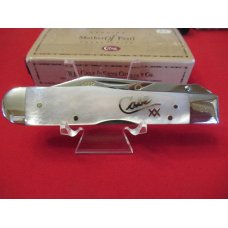 Case XX Pearl Silver Script Cheetah, Made For Palmetto Cutlery Club Pattern # 8111 1/2 SS Case XX Pearl Silver Script Cheetah, Made For Palmetto Cutlery Club Pattern # 8111 1/2 SS