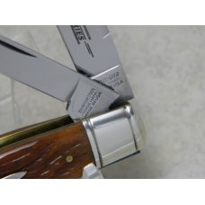 Winchester Trademark USA 1997 Bone 49113 Cartridge Series Large 4 Blade Congress Knife