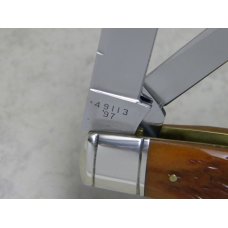 Winchester Trademark USA 1997 Bone 49113 Cartridge Series Large 4 Blade Congress Knife