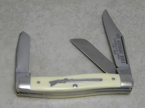 Schrade NY USA CM-1 Stainless The Kentucky Rifle America's Own 1750-1880 Stockman Knife Schrade NY USA CM-1 Stainless The Kentucky Rifle America's Own 1750-1880 Stockman Knife