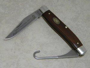 Schrade + USA LTD. Wood 1996/97 Federal Duck Stamp 10th Commemorative Edition Gut Hook Muskrat Knife