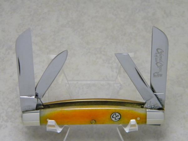 Colonel Coon USA (Queen Cutlery) Orange Bone 4 Blade Congress Knife Colonel Coon USA (Queen Cutlery) Orange Bone 4 Blade Congress Knife