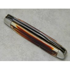 Queen Steel #10 Imitation Winterbottom Bone Burnt Orange Jack Knife c.1950's Queen Steel #10 Imitation Winterbottom Bone Burnt Orange Jack Knife c.1950's