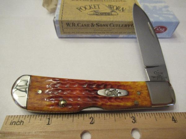 Case XX Tribal Lock Harvest Orange Pattern TB612010 L SS