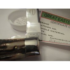 Great Eastern Northfield UN-X-LD Burnt Stag Lefty Rare Pattern # 735109 LHL Great Eastern Northfield UN-X-LD Burnt Stag Lefty Rare Pattern # 735109 LHL