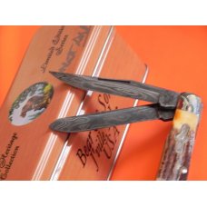 Bear & Son Cutlery Special Build (AG Russell) Trapper w Handles and Damascus Blades #10 of 50 -Mint Bear & Son Cutlery Special Build (AG Russell) Trapper w Handles and Damascus Blades #10 of 50 -Mint