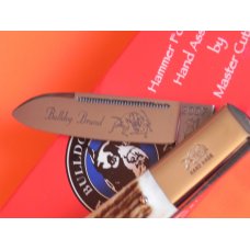 2007 Bulldog Brand, HAND MADE, 1 Blade Barlow w/ Fantastic Deer Stag Handles & Blade Etch +Orig Box 2007 Bulldog Brand, HAND MADE, 1 Blade Barlow w/ Fantastic Deer Stag Handles & Blade Etch +Orig Box