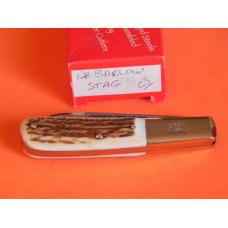 2007 Bulldog Brand, HAND MADE, 1 Blade Barlow w/ Fantastic Deer Stag Handles & Blade Etch +Orig Box 2007 Bulldog Brand, HAND MADE, 1 Blade Barlow w/ Fantastic Deer Stag Handles & Blade Etch +Orig Box