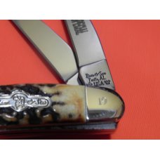 Bear & Son Cutlery Special Build Muskrat  Blade Jack Rabbit Special Trapper w Stag Horn Handles -NOS