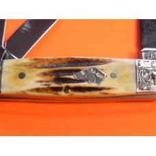 Ka-Bar BoxCar "Dogs Head" Whittler Pocket Knife w/ Super Stag Handles & Scrolled Bolsters –NOS Ka-Bar BoxCar "Dogs Head" Whittler Pocket Knife w/ Super Stag Handles & Scrolled Bolsters –NOS