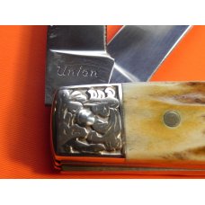 Ka-Bar BoxCar "Dogs Head" Whittler Pocket Knife w/ Super Stag Handles & Scrolled Bolsters –NOS Ka-Bar BoxCar "Dogs Head" Whittler Pocket Knife w/ Super Stag Handles & Scrolled Bolsters –NOS
