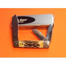 Ka-Bar BoxCar "Dogs Head" Whittler Pocket Knife w/ Super Stag Handles & Scrolled Bolsters –NOS Ka-Bar BoxCar "Dogs Head" Whittler Pocket Knife w/ Super Stag Handles & Scrolled Bolsters –NOS