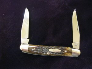 Case XX USA Muskrat 2 Dot 1978 Pretty  Bone Knife
