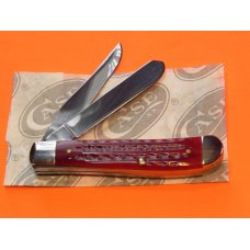 1997 Case xx 2 Blade 3 & 1/2" Trapper Knife –MDL# 6207 SS with Pocket Worn Red Bone Handles - NOS 1997 Case xx 2 Blade 3 & 1/2" Trapper Knife –MDL# 6207 SS with Pocket Worn Red Bone Handles - NOS