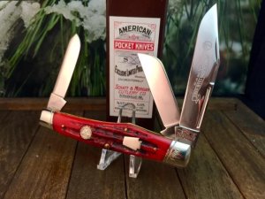 Schatt and Morgan Striking Red Bone Gunstock Stockman NICE!