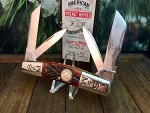 Schatt and Morgan #32 4 Blade Congress 2005 Annual Club Knife for NKCA, WOW!