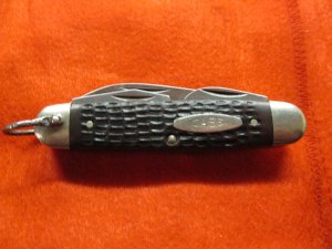 Case Knife XX USA  64005R Bradford 1991 Delrin 4 blade camp Knife Used