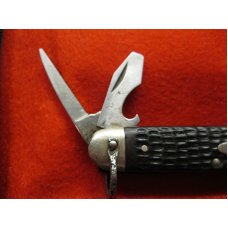 Case Knife XX USA 64005R Bradford 1991 Delrin 4 blade camp Knife Used Case Knife XX USA 64005R Bradford 1991 Delrin 4 blade camp Knife Used