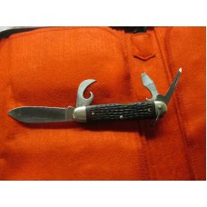 Case Knife XX USA 64005R Bradford 1991 Delrin 4 blade camp Knife Used Case Knife XX USA 64005R Bradford 1991 Delrin 4 blade camp Knife Used