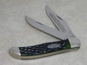 Ka-Bar Olean NY Green Bone CK96 Folding Hunter Knife - 1996 KA-BAR Knife Collectors Club