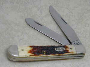 Case XX USA 4 Dot (1996) Red Stag R5254 SS Trapper Knife 