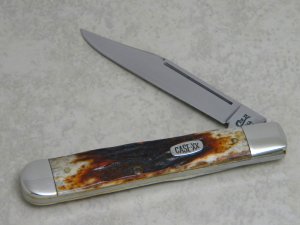 Case XX USA 4 Dot (1996) Red Stag R5111 1/2 SS 1 Blade Jack Knife 