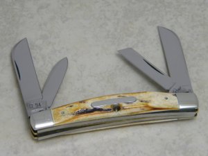 Ka-Bar CE94 Genuine Stag Medium Congress Knife c.1994