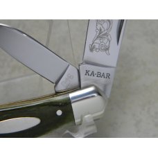 Ka-Bar Union HMP89 Smooth Green Bone Humpback Jack Knife c.1989 Ka-Bar Union HMP89 Smooth Green Bone Humpback Jack Knife c.1989