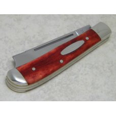 Ka-Bar UCCo. (Union Cutlery Co.) OH089 Smooth Red Bone One Arm Razor Mini Trapper Knife c.1989 Ka-Bar UCCo. (Union Cutlery Co.) OH089 Smooth Red Bone One Arm Razor Mini Trapper Knife c.1989