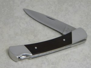 Buck USA Model # 501 Brown Micarta Esquire Lockback Knife Pre-1986