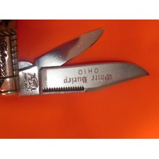 Vintage HAND MADE Bulldog Brand "Ohio White Burley" 2 Blade Tobacco Barlow w Great Stag Handles -NOS Vintage HAND MADE Bulldog Brand "Ohio White Burley" 2 Blade Tobacco Barlow w Great Stag Handles -NOS