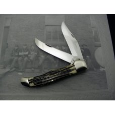 Queen Cutlery Co. #39 Two Blade Folding Hunter in Winterbottom Bone Queen Cutlery Co. #39 Two Blade Folding Hunter in Winterbottom Bone