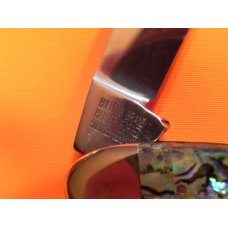 Vintage (HAND MADE) Bulldog Brand "Viking" 3 Blade Whittler with Fantastic Abalone Handles -NOS Vintage (HAND MADE) Bulldog Brand "Viking" 3 Blade Whittler with Fantastic Abalone Handles -NOS