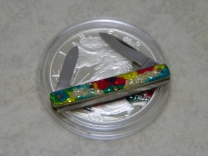 Fight'n Rooster Solingen Germany Christmas Tree Miniature Pen Knife