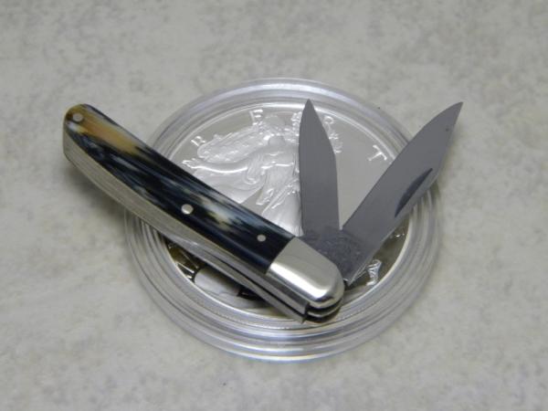 Fight'n Rooster Solingen Germany Imitation Horn Miniature Barehead Peanut Jack Knife